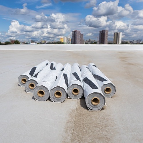 Rolls of TPO Roofing