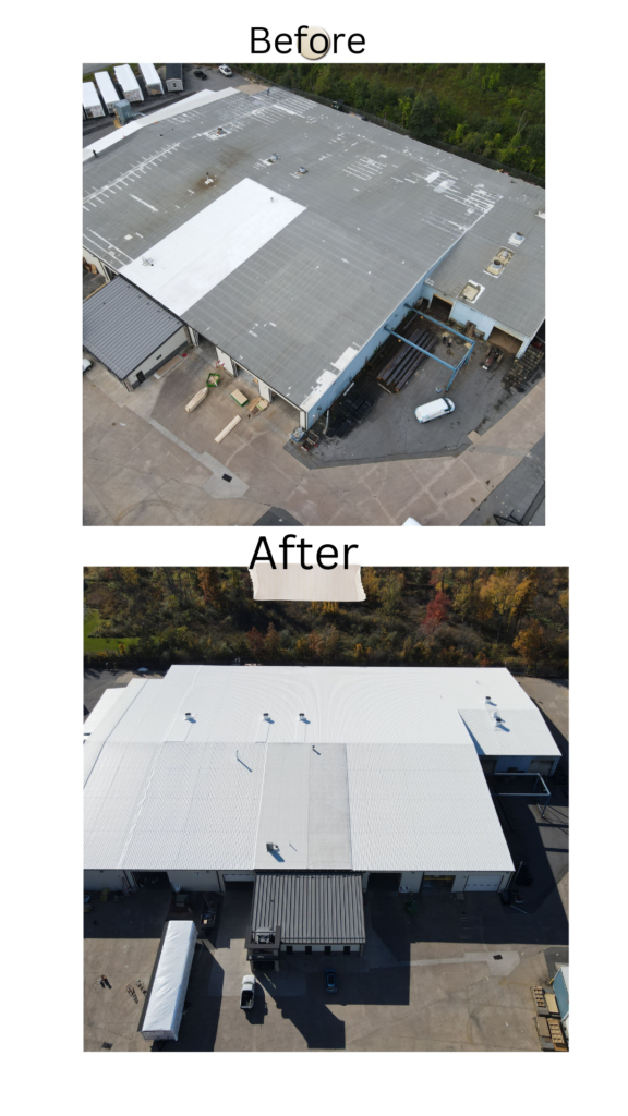 Before and After of Roof Restoration